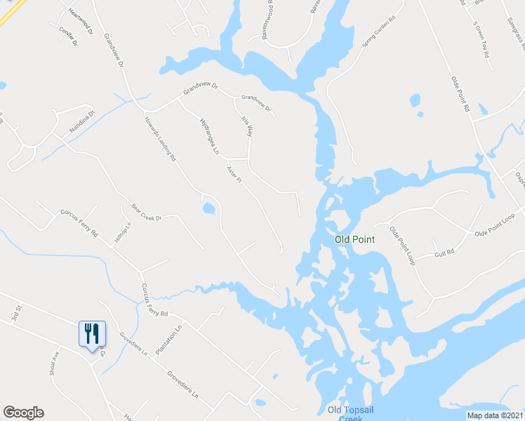 map of restaurants, bars, coffee shops, grocery stores, and more near Aster Place in Hampstead