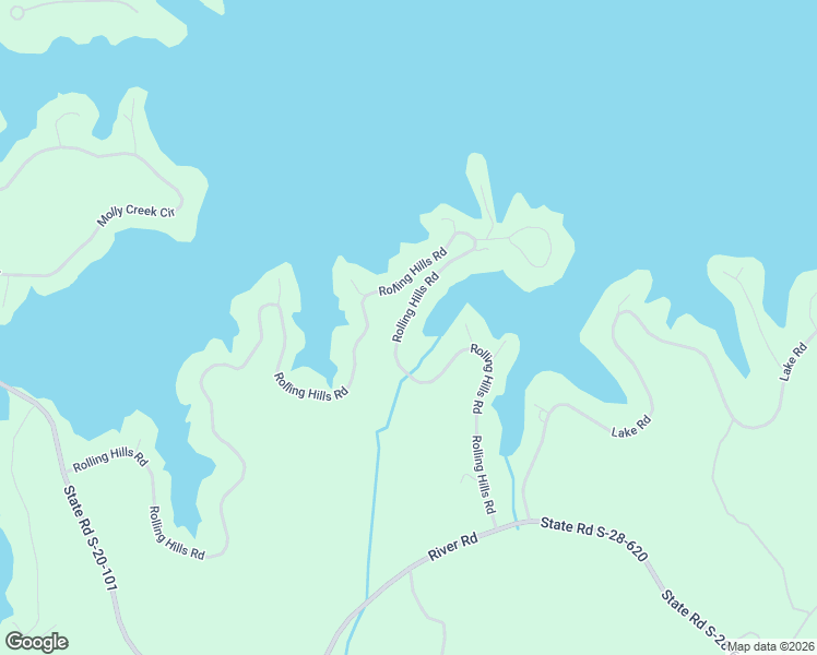 map of restaurants, bars, coffee shops, grocery stores, and more near 2361 Rolling Hills Road in Ridgeway