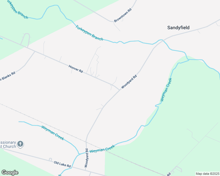 map of restaurants, bars, coffee shops, grocery stores, and more near 83 Hoover Road in Riegelwood