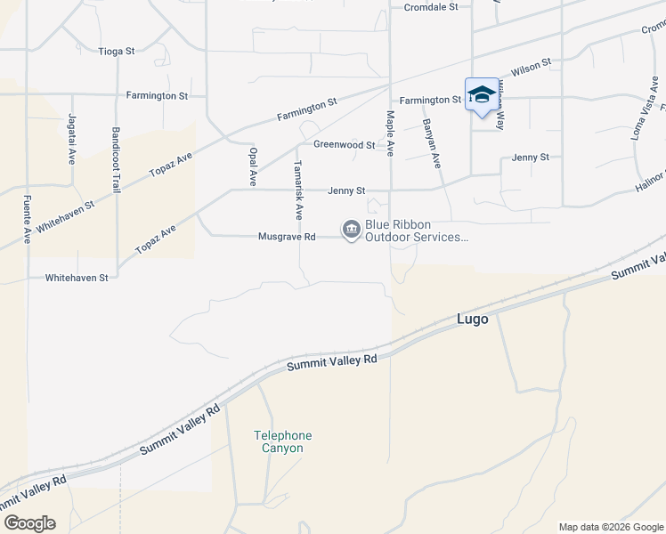 map of restaurants, bars, coffee shops, grocery stores, and more near 14391 Musgrave Road in Hesperia