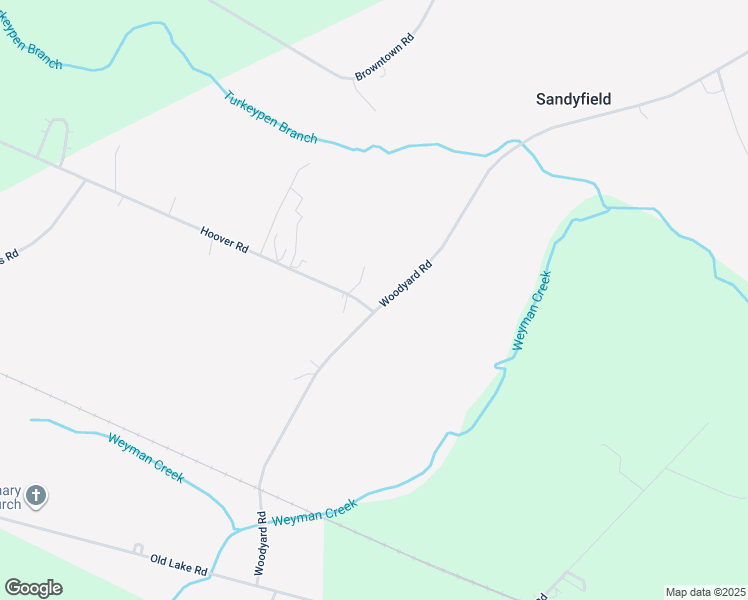 map of restaurants, bars, coffee shops, grocery stores, and more near 36 Hoover Road in Riegelwood
