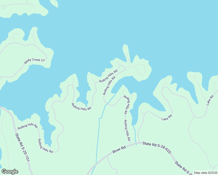 map of restaurants, bars, coffee shops, grocery stores, and more near 2335 Rolling Hills Road in Ridgeway