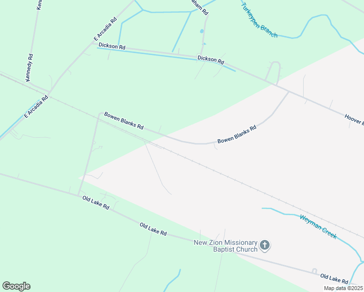 map of restaurants, bars, coffee shops, grocery stores, and more near 627 Bowen-Blanks Drive in Riegelwood