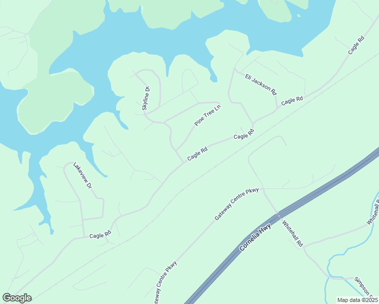 map of restaurants, bars, coffee shops, grocery stores, and more near 3811 Cagle Road in Gainesville