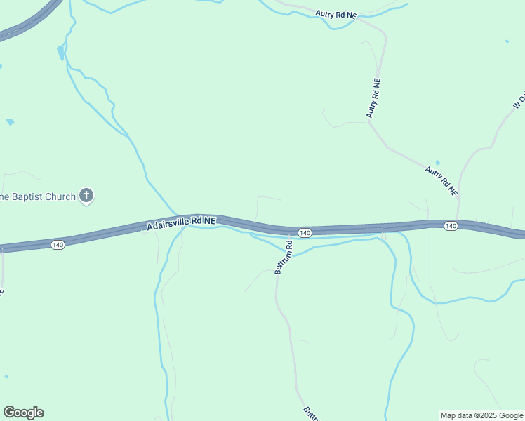 map of restaurants, bars, coffee shops, grocery stores, and more near 5149 Adairsville Road Northeast in Adairsville