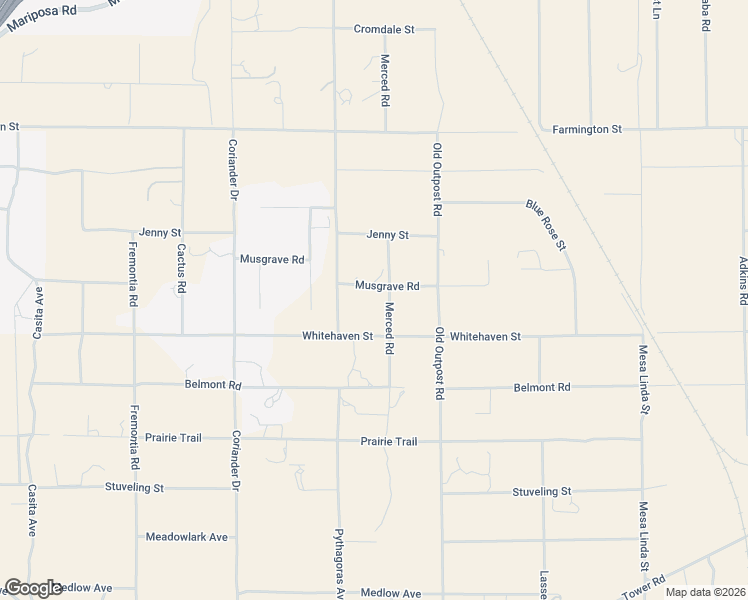 map of restaurants, bars, coffee shops, grocery stores, and more near 6565 Pythagoras Avenue in Hesperia
