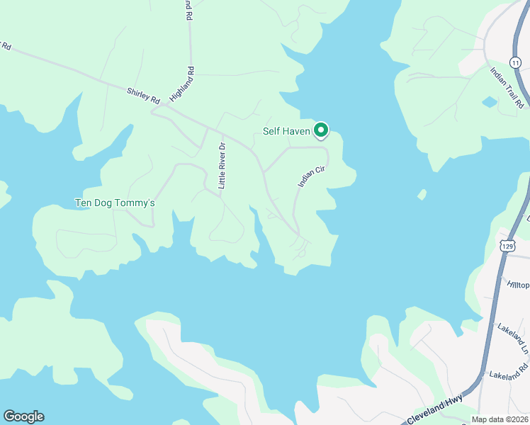 map of restaurants, bars, coffee shops, grocery stores, and more near 5136 Shirley Road in Gainesville