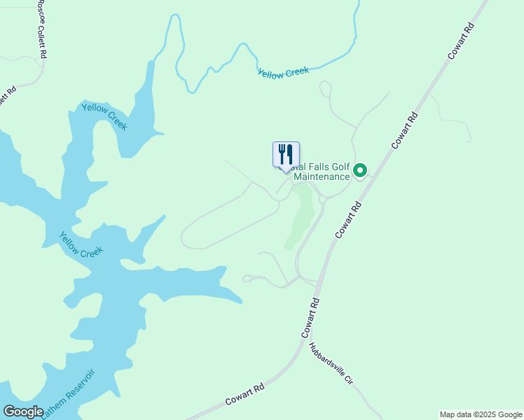 map of restaurants, bars, coffee shops, grocery stores, and more near 24 Attwater Circle in Dawsonville