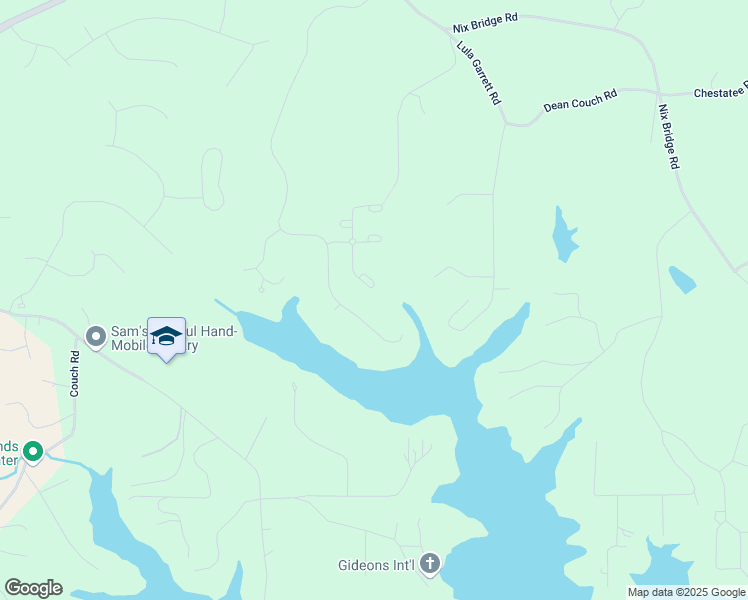 map of restaurants, bars, coffee shops, grocery stores, and more near 68 Lakeland Drive in Dawsonville