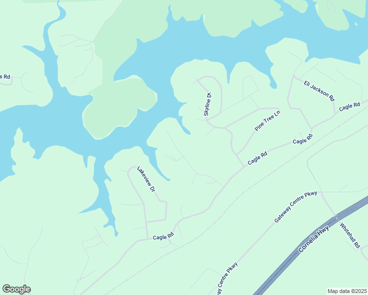 map of restaurants, bars, coffee shops, grocery stores, and more near 3836 Clubhouse Drive in Gainesville