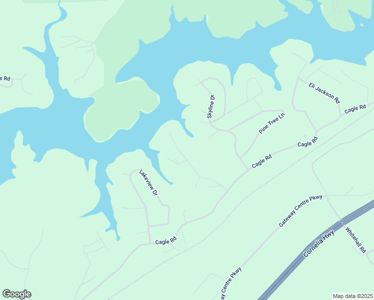 map of restaurants, bars, coffee shops, grocery stores, and more near 3836 Clubhouse Drive in Gainesville