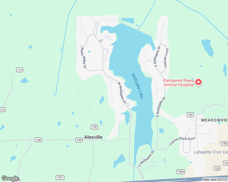 map of restaurants, bars, coffee shops, grocery stores, and more near 2039 West Wellsgate Drive in Oxford