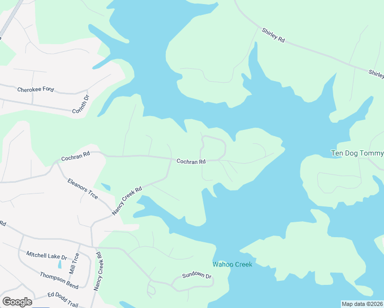 map of restaurants, bars, coffee shops, grocery stores, and more near 3929 Cochran Road in Gainesville