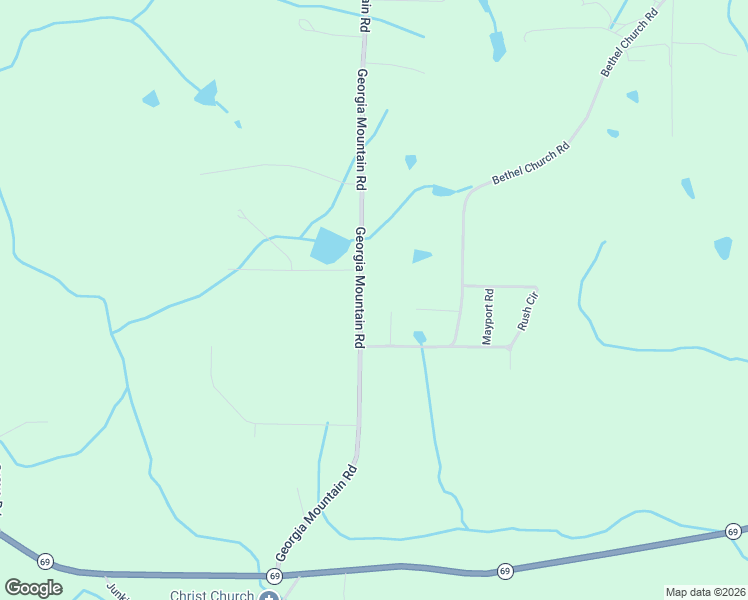 map of restaurants, bars, coffee shops, grocery stores, and more near 5465 Georgia Mountain Road in Guntersville