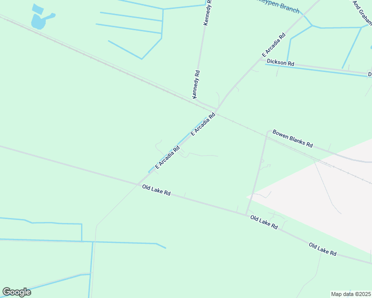 map of restaurants, bars, coffee shops, grocery stores, and more near 2653 East Arcadia Road in Riegelwood