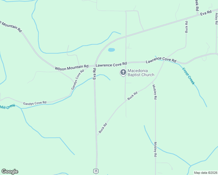 map of restaurants, bars, coffee shops, grocery stores, and more near 2690 Eva Road in Falkville