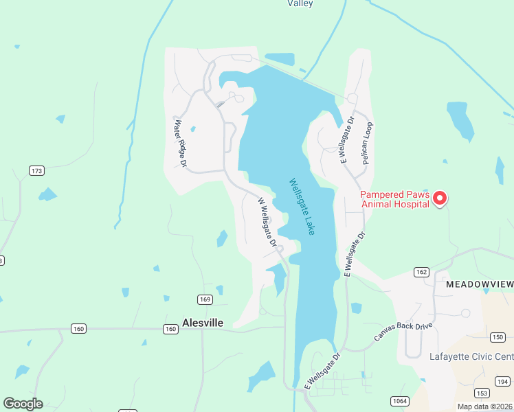 map of restaurants, bars, coffee shops, grocery stores, and more near 2039 West Wellsgate Drive in Oxford