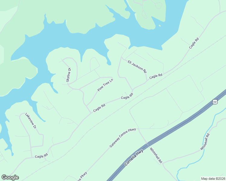 map of restaurants, bars, coffee shops, grocery stores, and more near 3845 Cagle Road in Gainesville
