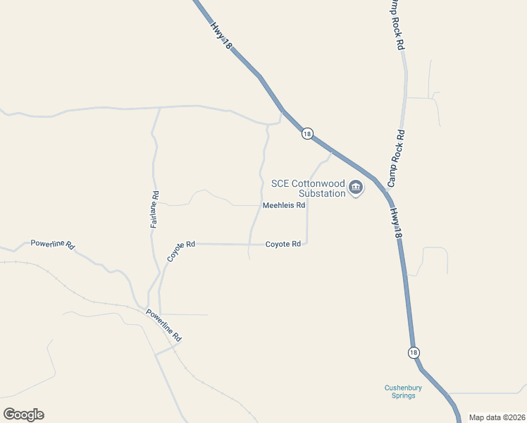 map of restaurants, bars, coffee shops, grocery stores, and more near 6765 Meehleis Road in Lucerne Valley