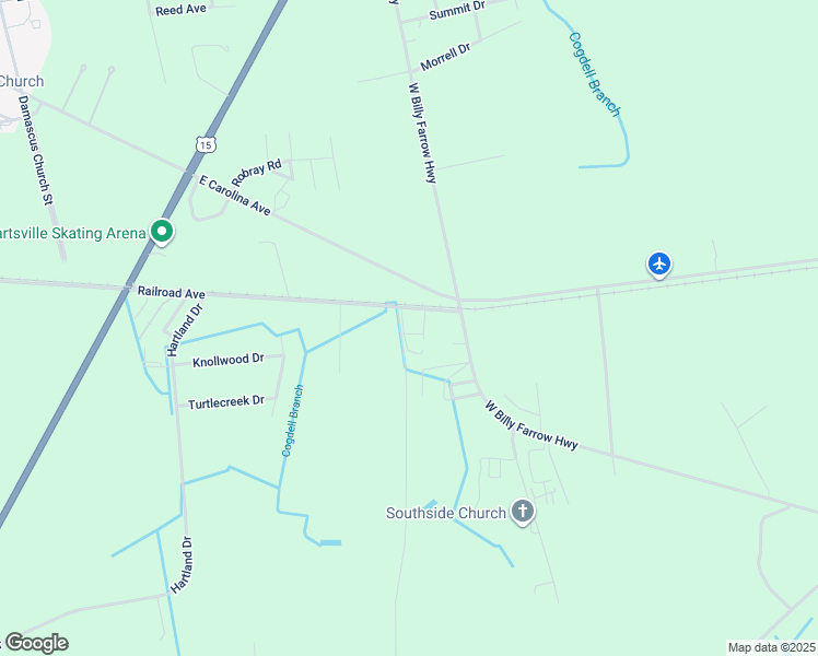 map of restaurants, bars, coffee shops, grocery stores, and more near 209 Double M Drive in Hartsville