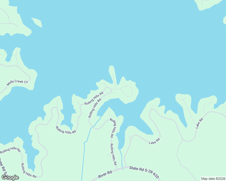 map of restaurants, bars, coffee shops, grocery stores, and more near 2103 Rolling Hills Road in Ridgeway