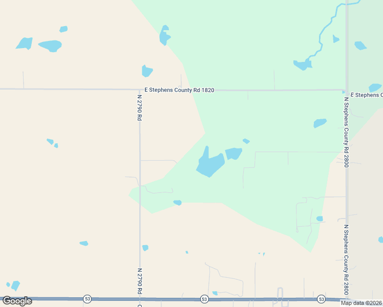 map of restaurants, bars, coffee shops, grocery stores, and more near 182248 North 2790 Road in Comanche