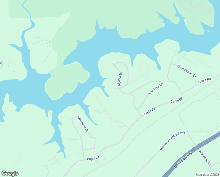 map of restaurants, bars, coffee shops, grocery stores, and more near 3928 Lake Court in Gainesville