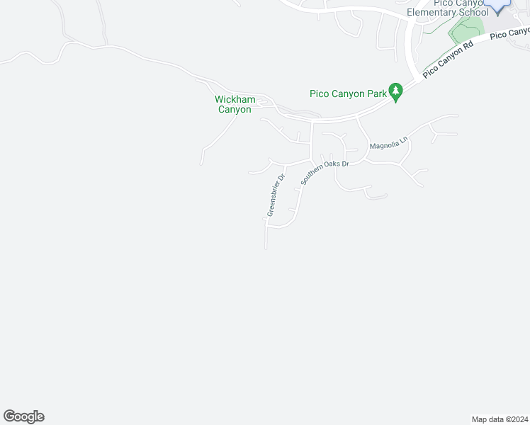 map of restaurants, bars, coffee shops, grocery stores, and more near 24921 Greensbrier Drive in Stevenson Ranch