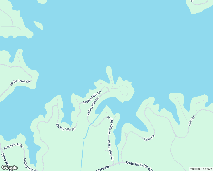 map of restaurants, bars, coffee shops, grocery stores, and more near 2103 Rolling Hills Road in Ridgeway