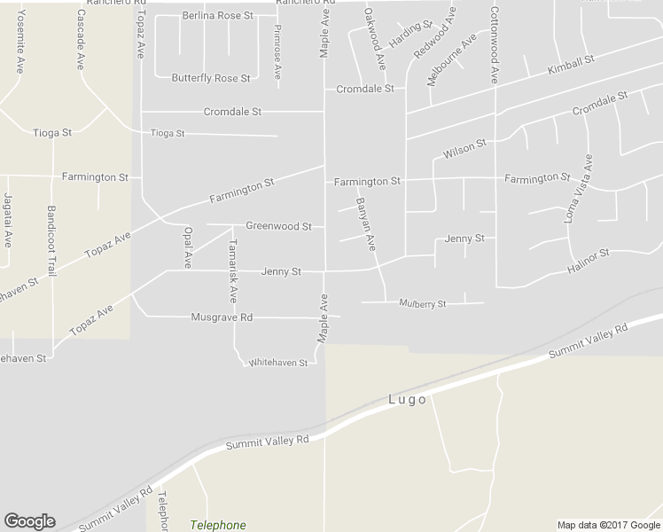 map of restaurants, bars, coffee shops, grocery stores, and more near 14512 Jenny Street in Hesperia