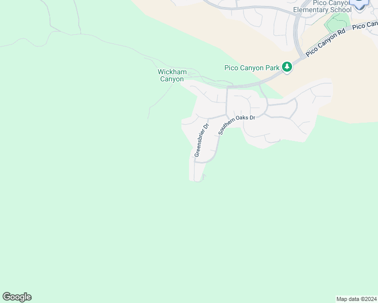 map of restaurants, bars, coffee shops, grocery stores, and more near 24921 Greensbrier Drive in Stevenson Ranch