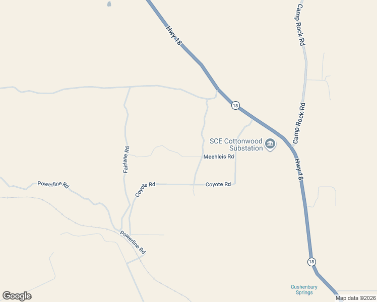 map of restaurants, bars, coffee shops, grocery stores, and more near 6765 Meehleis Road in Lucerne Valley