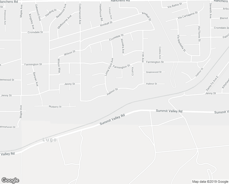 map of restaurants, bars, coffee shops, grocery stores, and more near 15147 Halinor Street in Hesperia
