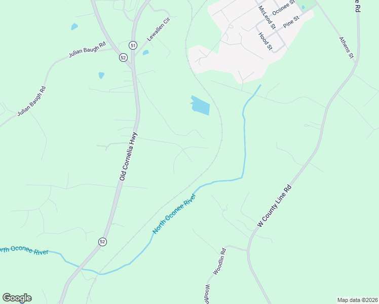 map of restaurants, bars, coffee shops, grocery stores, and more near 5444 Morgan Manor Court in Lula