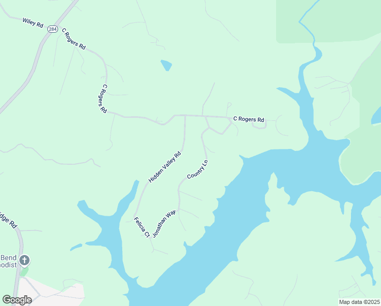map of restaurants, bars, coffee shops, grocery stores, and more near 3223 Hidden Valley Road in Gainesville
