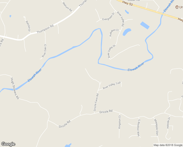 map of restaurants, bars, coffee shops, grocery stores, and more near 406 Grizzle Farm Road in Dawsonville