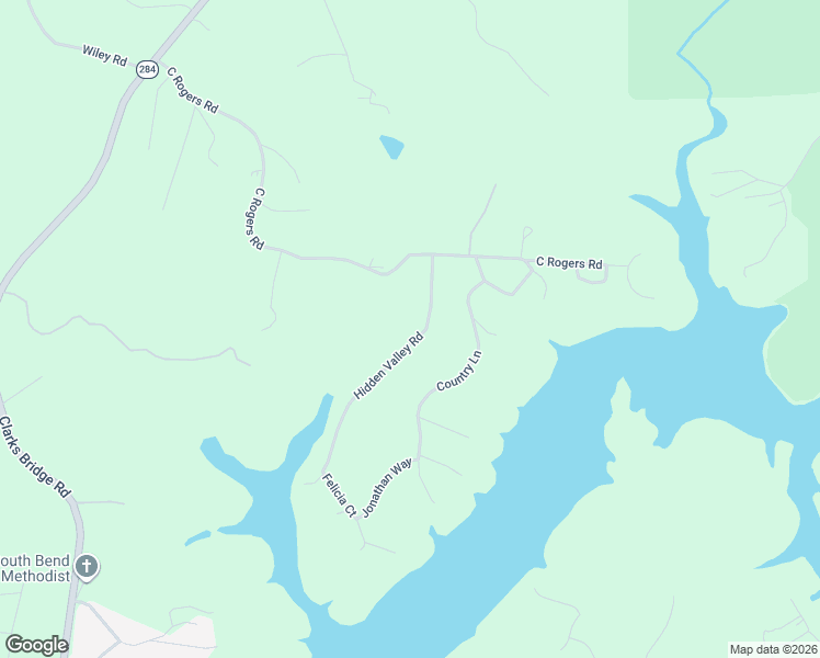 map of restaurants, bars, coffee shops, grocery stores, and more near 3220 Hidden Valley Road in Gainesville