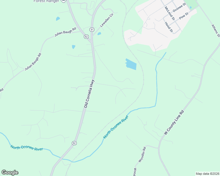 map of restaurants, bars, coffee shops, grocery stores, and more near 5343 Morgan Manor Drive in Lula