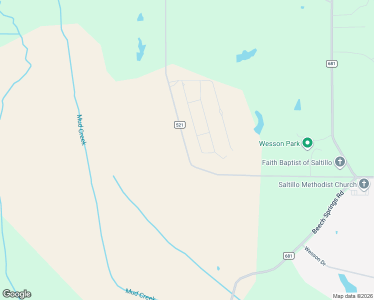 map of restaurants, bars, coffee shops, grocery stores, and more near 524 Old Highway 45 in Saltillo