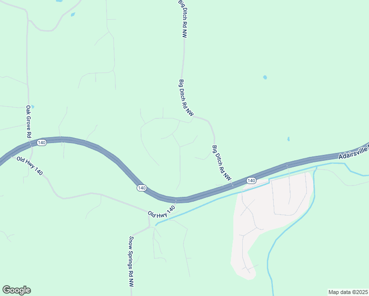 map of restaurants, bars, coffee shops, grocery stores, and more near 10 Mill View Court in Adairsville