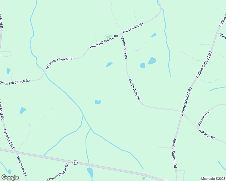 map of restaurants, bars, coffee shops, grocery stores, and more near 301-599 Martin Dairy Road in Bowersville