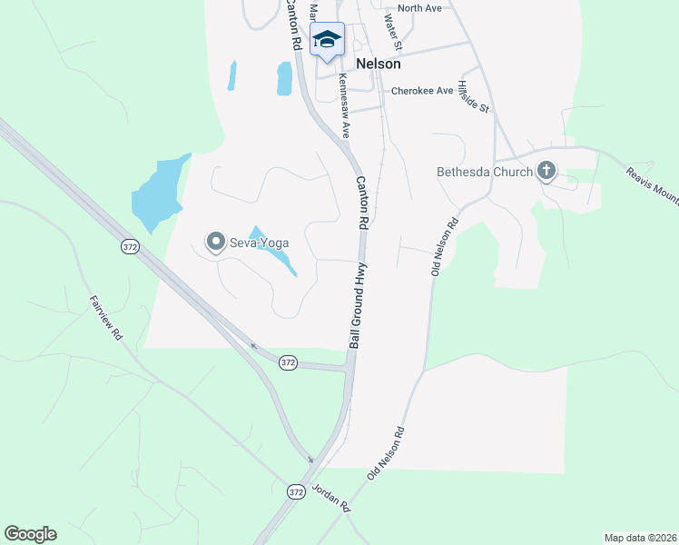 map of restaurants, bars, coffee shops, grocery stores, and more near 1002 Laurel Lake Drive in Ball Ground