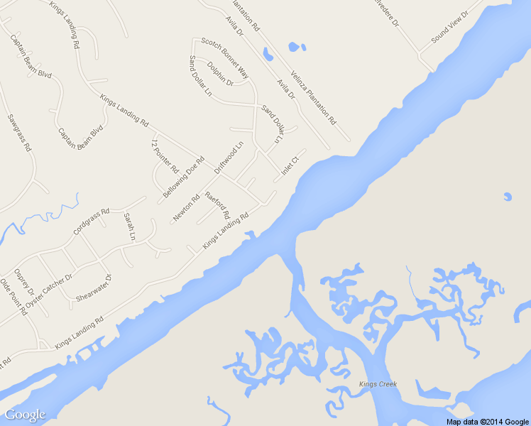 map of restaurants, bars, coffee shops, grocery stores, and more near 1125 Kings Landing Rd in Hampstead
