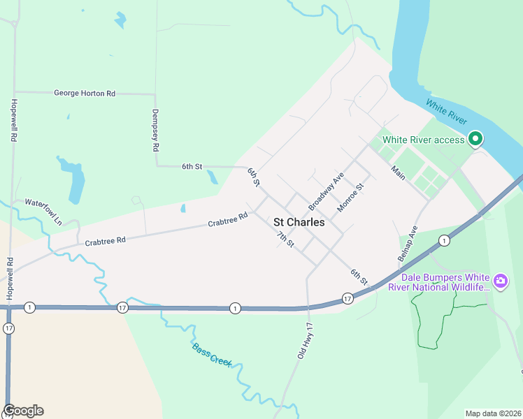 map of restaurants, bars, coffee shops, grocery stores, and more near 510 7th Street in Saint Charles