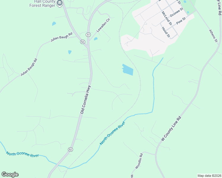 map of restaurants, bars, coffee shops, grocery stores, and more near 5343 Morgan Manor Drive in Lula