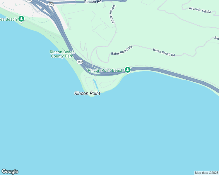 map of restaurants, bars, coffee shops, grocery stores, and more near 8096 Puesta Del Sol in Carpinteria