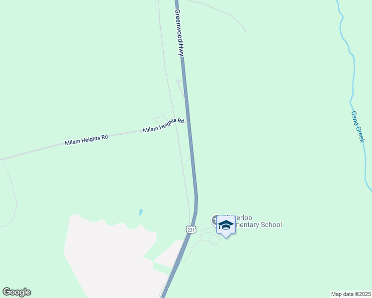 map of restaurants, bars, coffee shops, grocery stores, and more near 10046 U.S. 221 in Waterloo