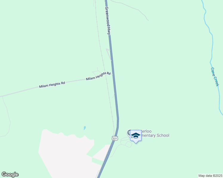 map of restaurants, bars, coffee shops, grocery stores, and more near 10046 U.S. 221 in Waterloo