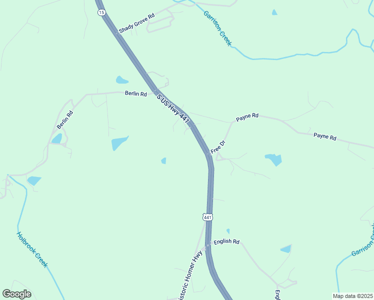 map of restaurants, bars, coffee shops, grocery stores, and more near 2644 U.S. 441 in Homer