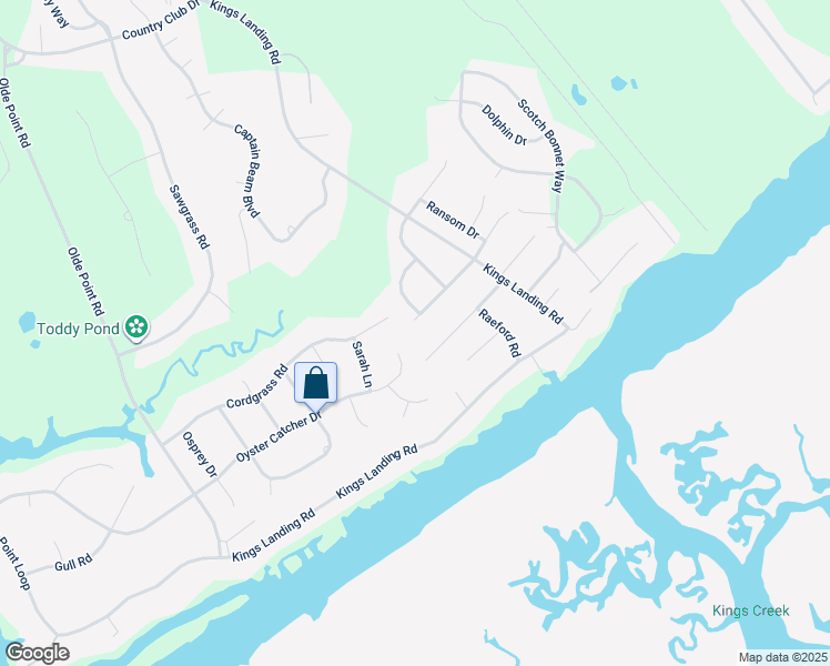 map of restaurants, bars, coffee shops, grocery stores, and more near 119 Bellowing Doe Road in Hampstead